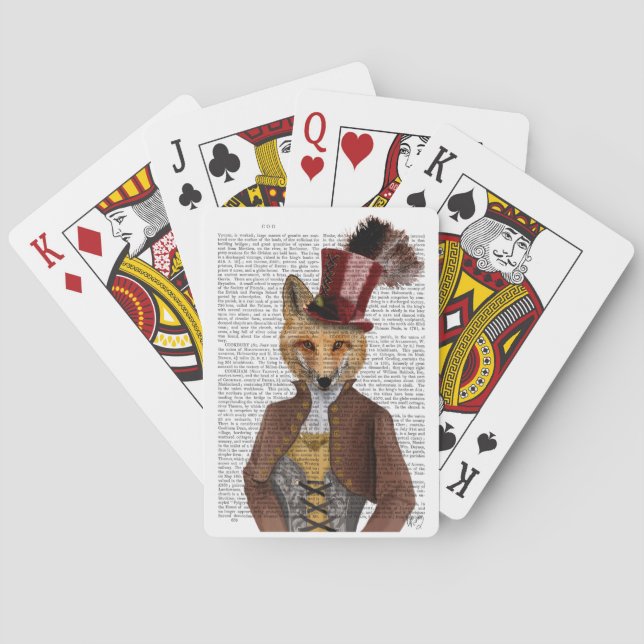 Vivienne Steampunk Fox Casinokort (Baksidan)