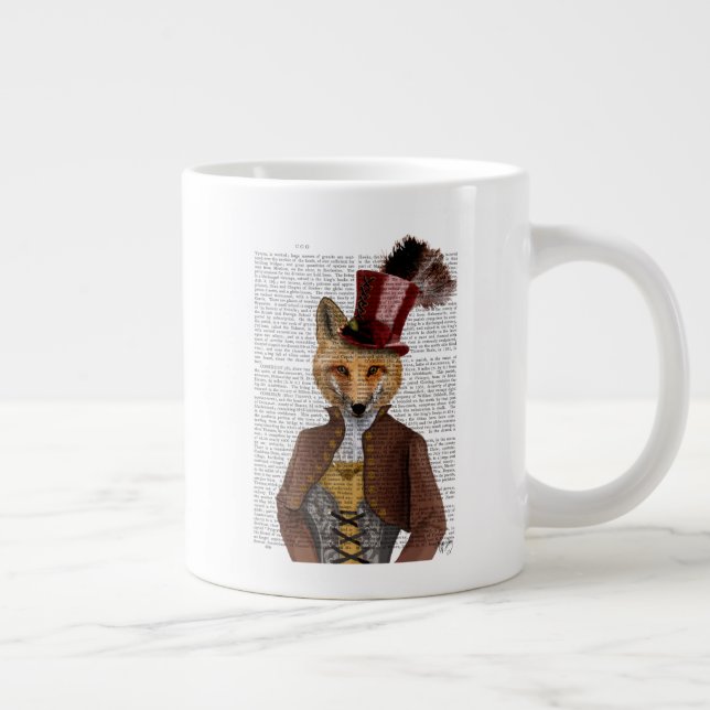 Vivienne Steampunk Fox Jumbo Mugg (Höger)