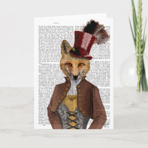 Vivienne Steampunk Fox Kort