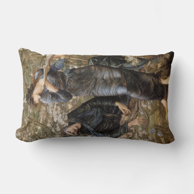 Viviens borgmästare i Merlin (Edward Burne-Jones) Lumbarkudde (Framsida)