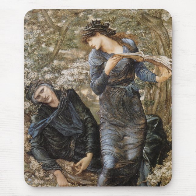 Viviens borgmästare i Merlin (Edward Burne-Jones) Musmatta (Framsidan)