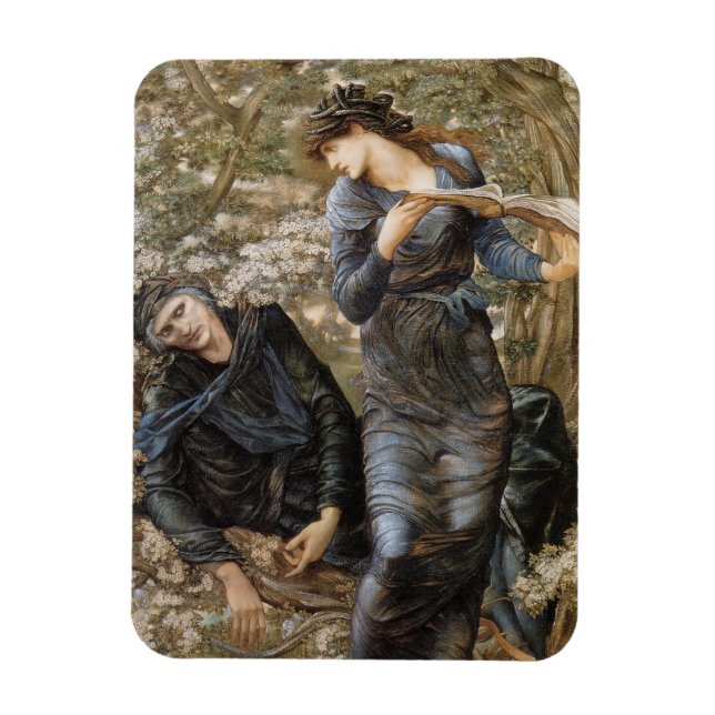Viviens förförelse av Merlin (Edward Burne-Jones) Magnet (Vertikal)