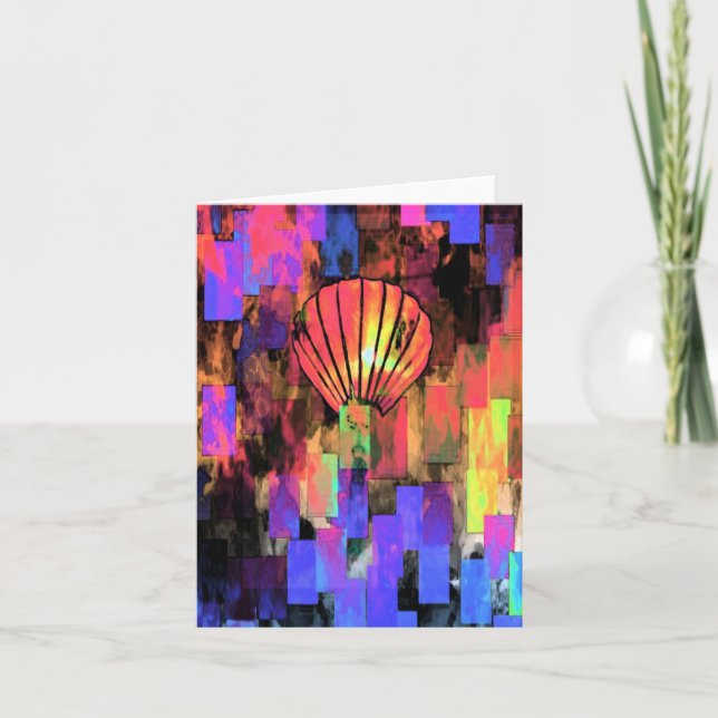 Vivietnamesiskt Lantern-kort med tackkort (Framsida)