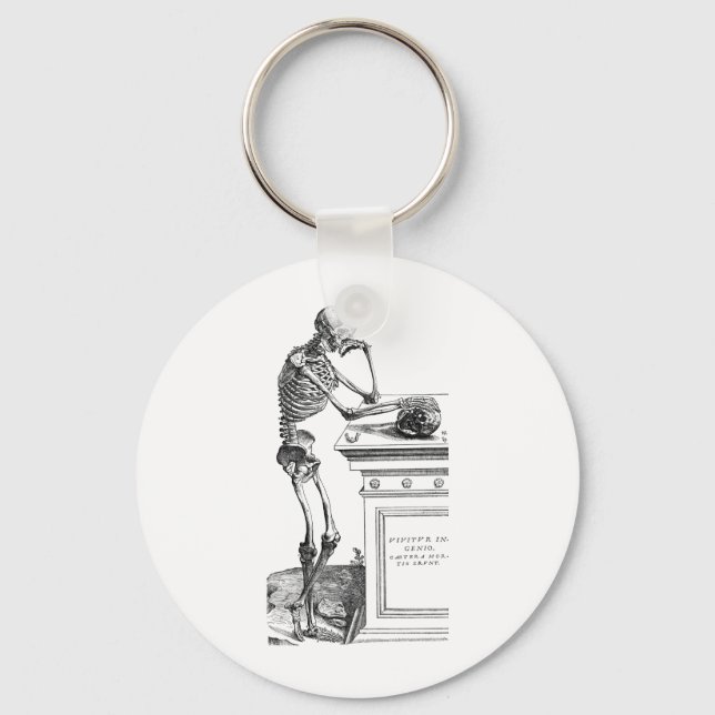 Vivitur Ingenio - Skeleton Nyckelring (Framsida)