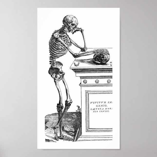 Vivitur Ingenio - Skeleton Poster (Framsidan)