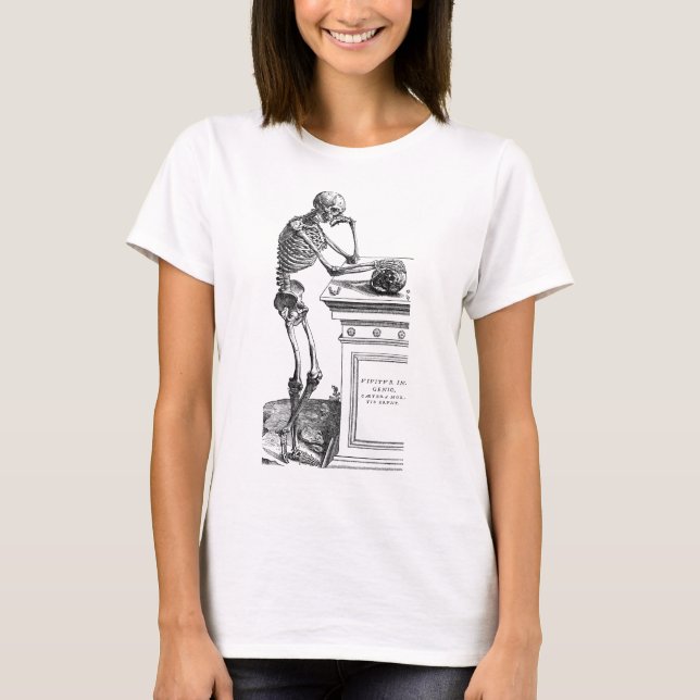Vivitur Ingenio - skelett Tee (Framsida)