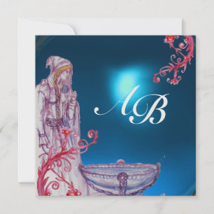 VIVIVIEN MONOGRAM grönt-is Inbjudningar