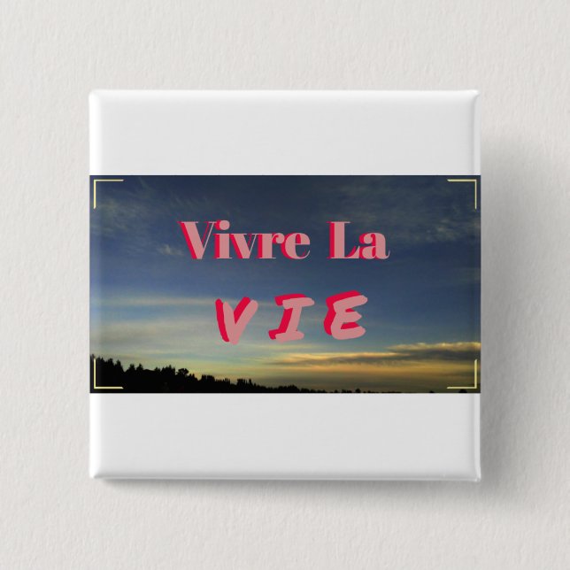 Vivre La tävlar knäppas Knapp (Framsida)