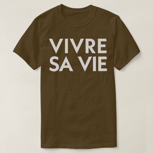 Vivre Sa Vie T Shirt (Design framsida)