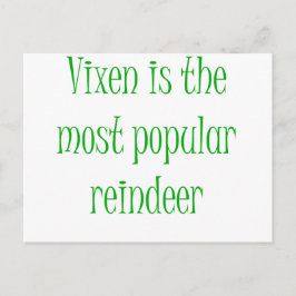 Vixen är den mest populära renern vykort
