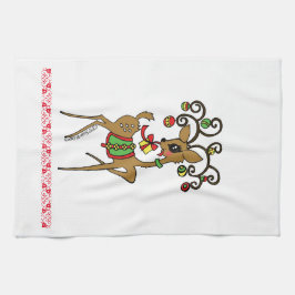 ’Vixen’ Cute Anime Reindeer Kökshandduk