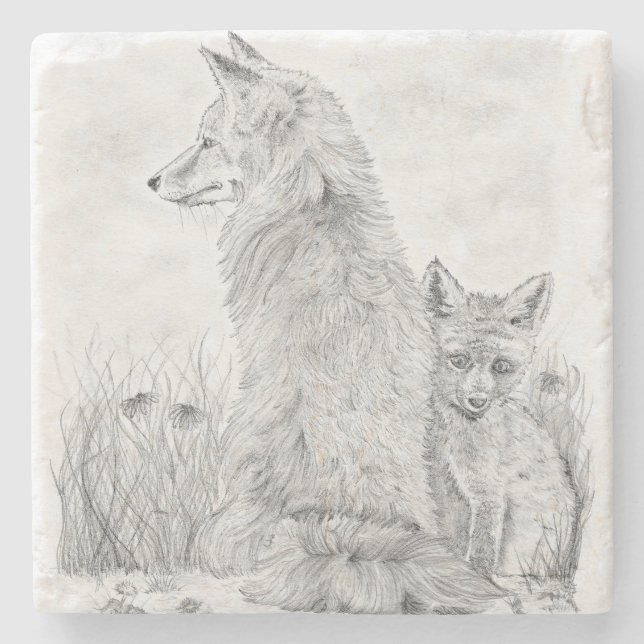 Vixen med Kit Stenunderlägg (Framsidan)