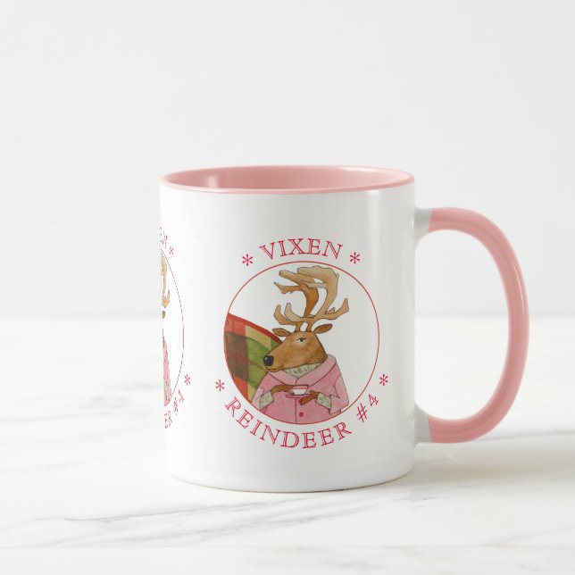 VIXEN REINDEER Rosa Combo Mugg (Höger)