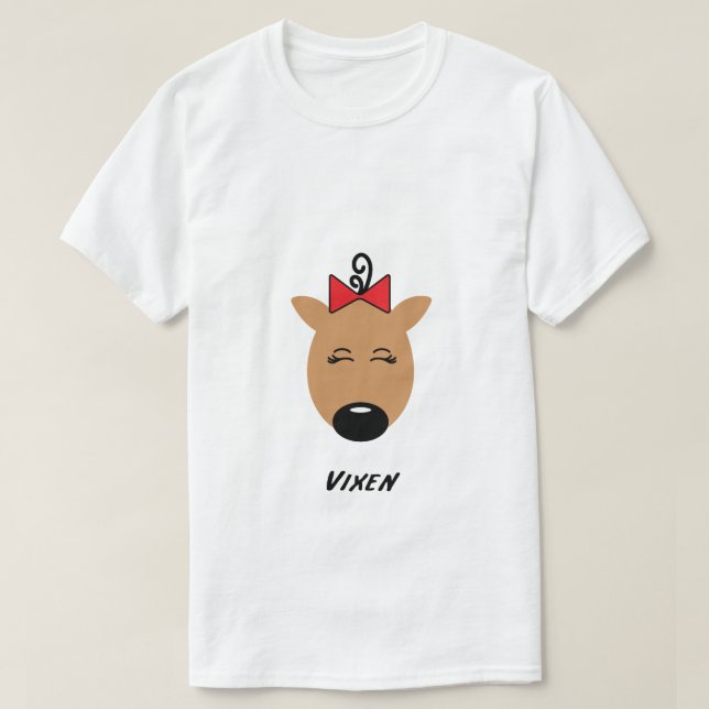 Vixen Reindeer T Shirt (Design framsida)