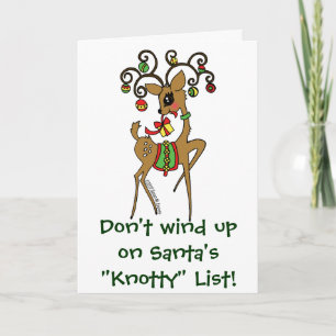 Vixen/Santa's "Knotty" List Helgkort