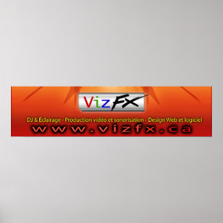 VizFX-banderoll Poster