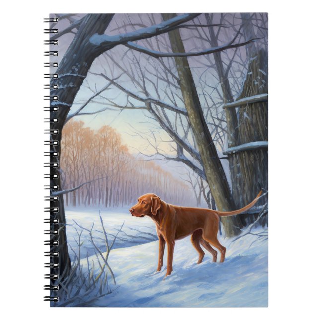 Vizla Låt Det Snö Jul  Anteckningsbok (Framsidan)