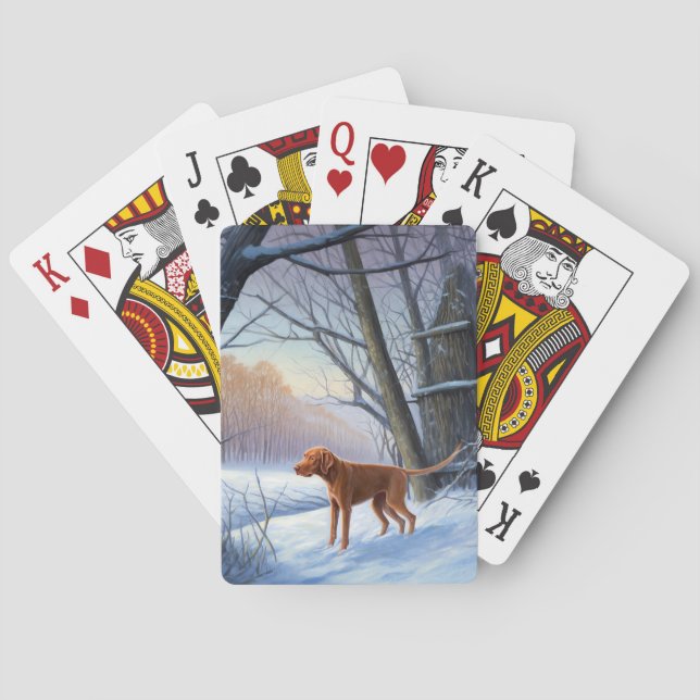 Vizla Låt Det Snö Jul  Casinokort (Baksidan)
