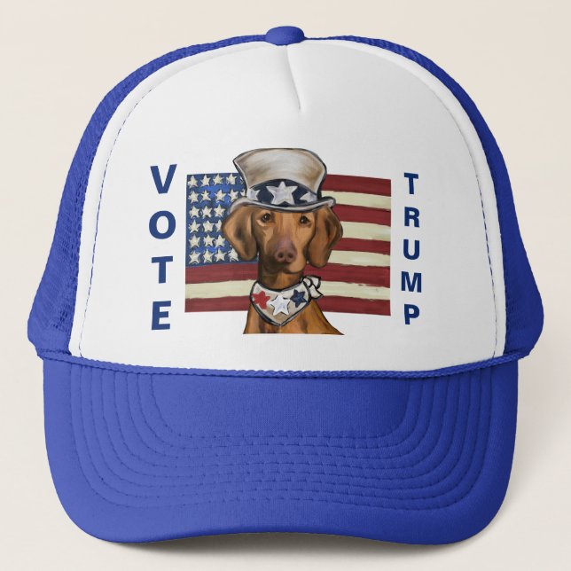 Vizsla 4 juli Trucker Hatt Keps (Framsida)