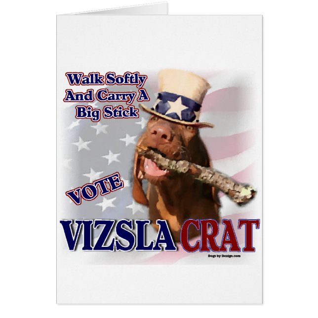 VIZSLA Älskare-gåvor Hälsningskort (Framsidan)