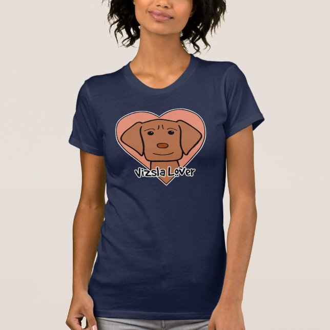 Vizsla älskare t-shirt (Framsida)