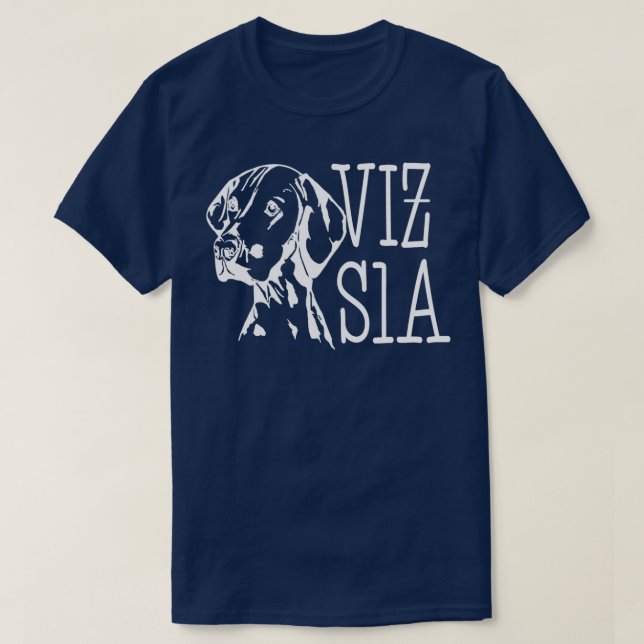 Vizsla Ansikte T Shirt (Design framsida)