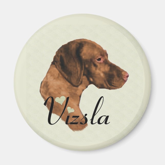 Vizsla Art Gifts Magnet (Framsidan)