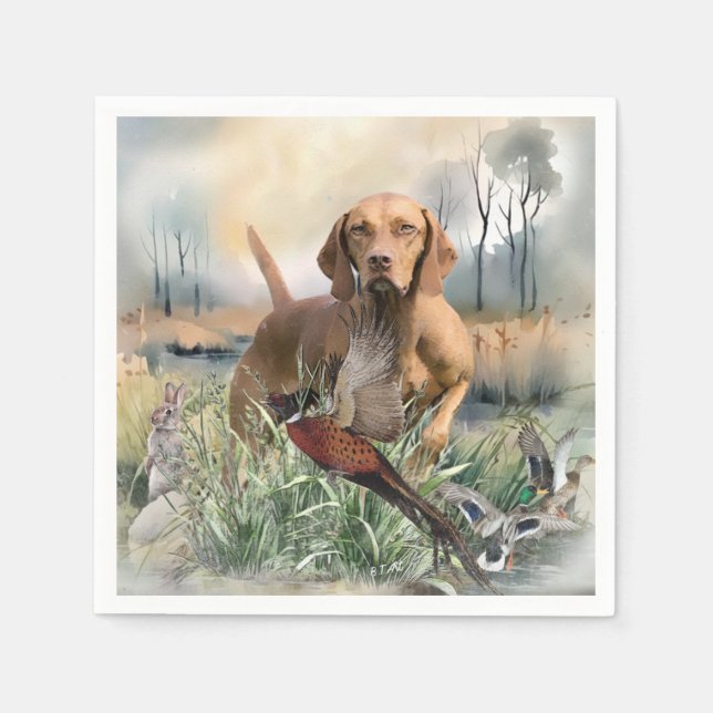 Vizsla, Art Pappersservett (Framsidan)