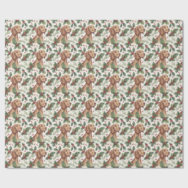 Vizsla Christmas Wrapping Paper Presentpapper (Platt)