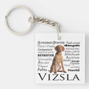 Vizsla drag Keychain