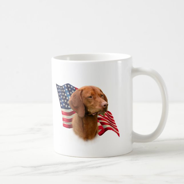 Vizsla Flagga Kaffemugg (Höger)