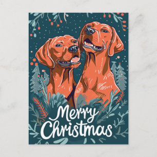 Vizsla God jul Vykort