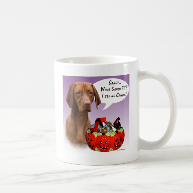 Vizsla Halloween Candy Kaffemugg (Höger)