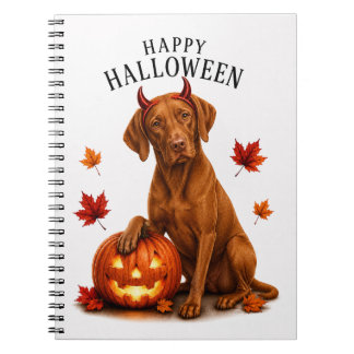 Vizsla Halloween Djävulshund Anteckningsbok
