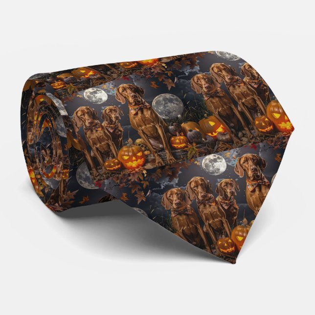 Vizsla Halloween Kuslig Slips (Rullad)
