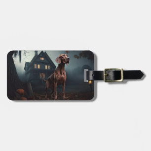 Vizsla Halloween Skräckinjagande Bagagebricka
