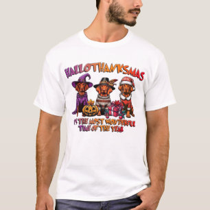 Vizsla Halloween Thanksgiving Christmas Classic T- T Shirt