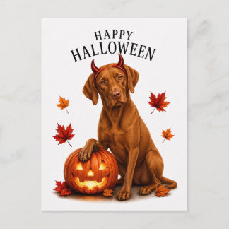 Vizsla Halloween Vykort