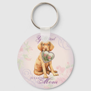 Vizsla Heart Mamma Nyckelring