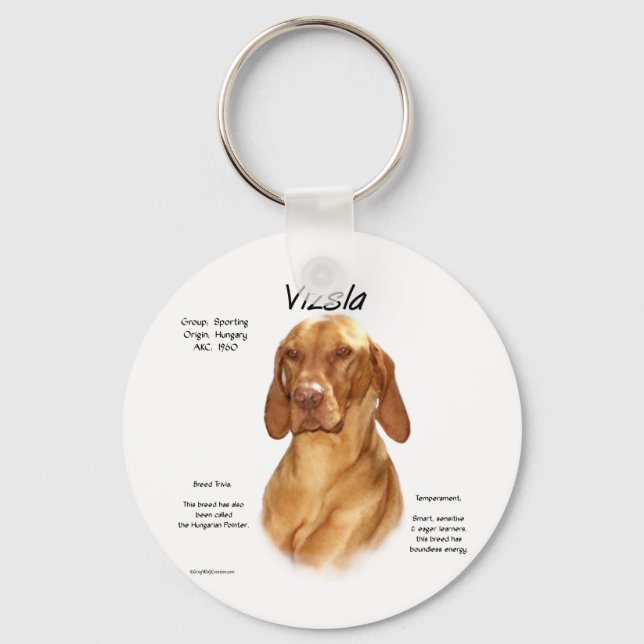 Vizsla-historikdesign Nyckelring (Framsida)