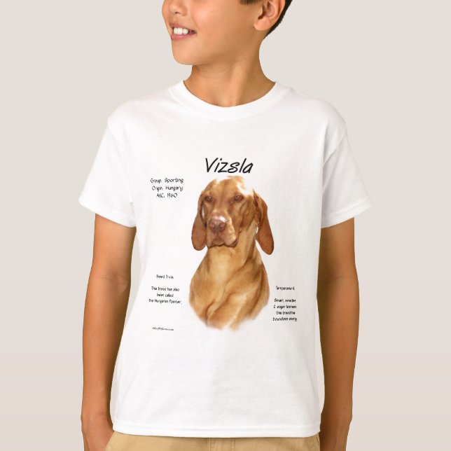 Vizsla-historikdesign T-shirt (Framsida)