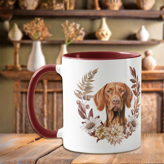 Vizsla Hund Autumn WAN Mugg (Skapare uppladdad)