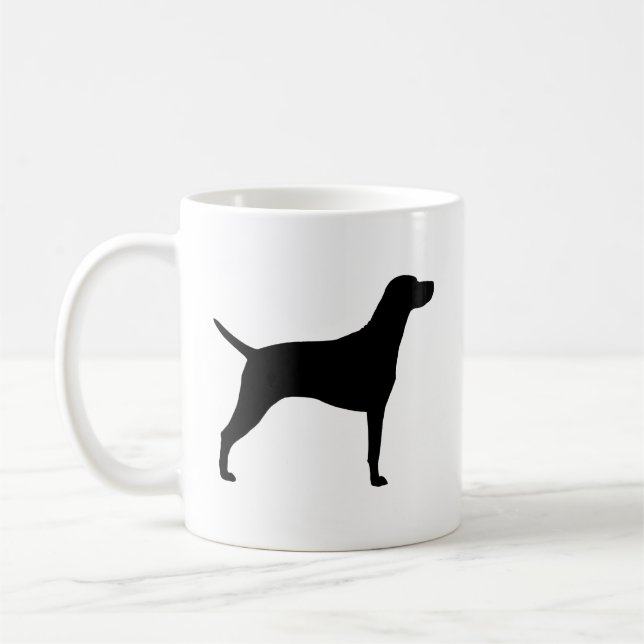 Vizsla Hund aveln Silhouettes Kaffemugg (Vänster)