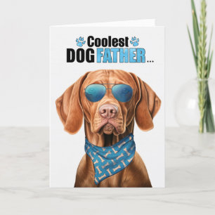 Vizsla Hund Coolest Pappa AldriFars dag Helgkort
