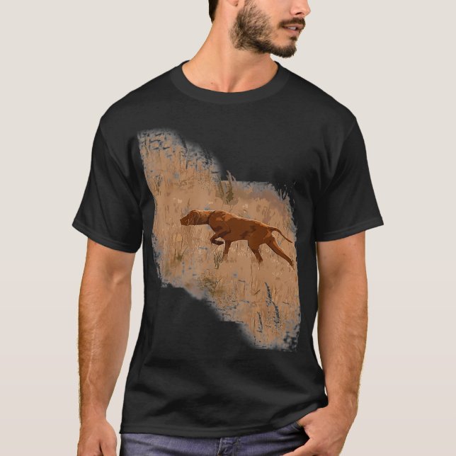 Vizsla hund Gift Hunting Pointer Kärlek T Shirt (Framsida)