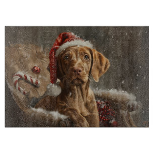 Vizsla Hund jul Festive