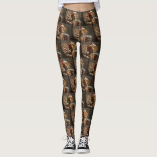 Vizsla Hund jul Festive Leggings
