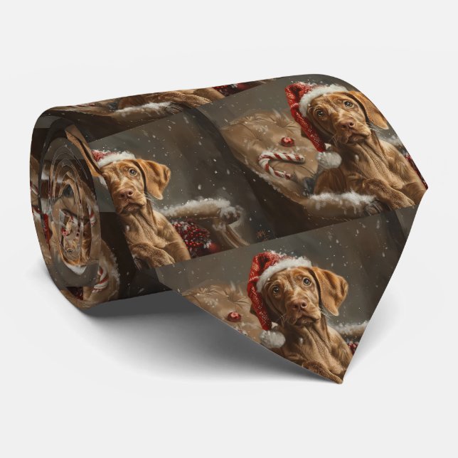 Vizsla Hund jul Festive Slips (Rullad)