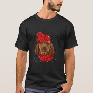 Vizsla Hund jul Hat Rolig hund Älskare Tanktop T Shirt