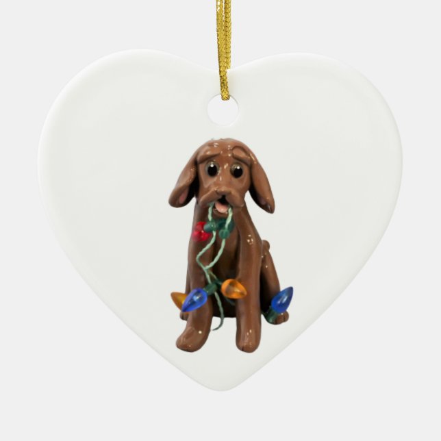 Vizsla Hund jul Ornament (Framsidan)